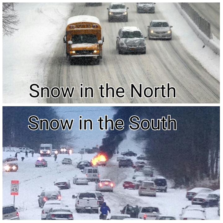 Snow-in-the-North-Vs-South